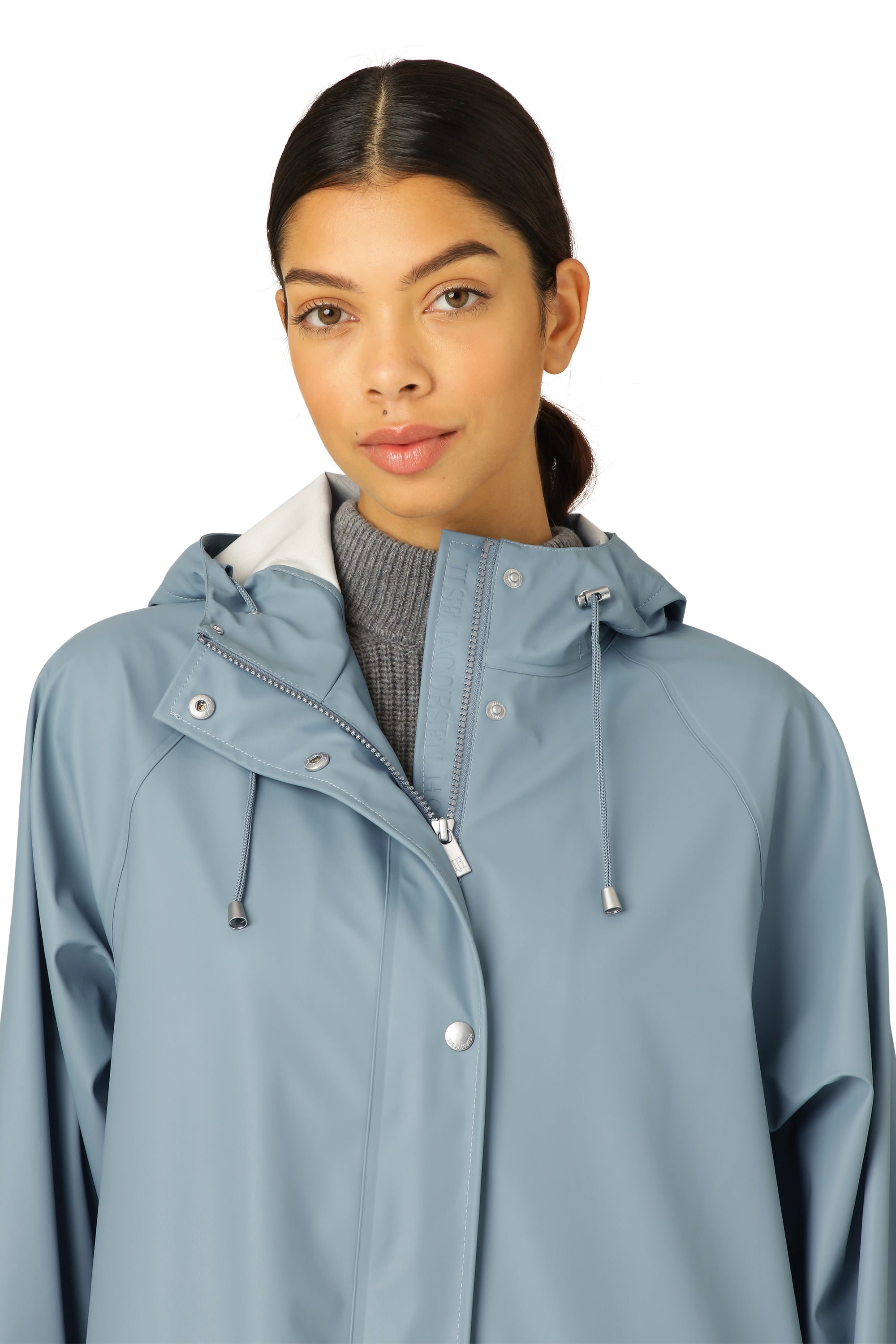 Ilse Jacobsen Hornbæk Rain Regenmantel Raincoat 698 Blue Cloud